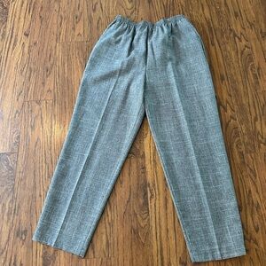 Gray Relaxed Trousers with Elastic Waistband